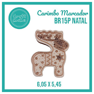 Carimbo Marcador BR15P Natal - Rena