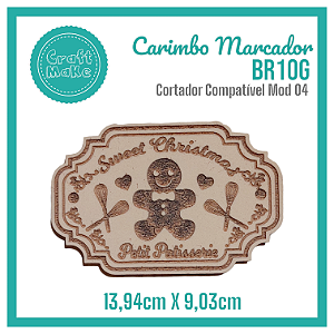 Carimbo Marcador BR10G Natal - Sweet Christmas Ginger