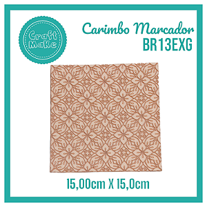 Carimbo Marcador BR13EXG Natal Textura - Floral