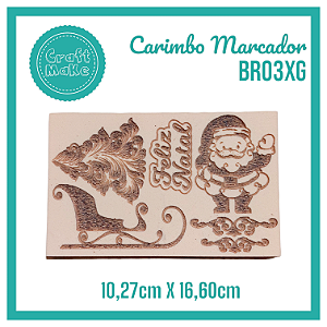 Carimbo Marcador BR03XG Natal - Papai Noel