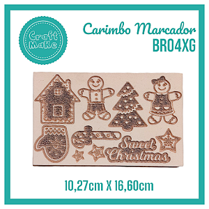 Carimbo Marcador BR04XG Natal - Sweet Christmas (Ginger)