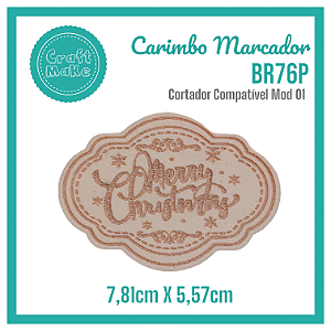 Carimbo Marcador BR76P Natal - Merry Christmas