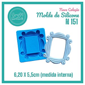 Molde de Silicone 151 - Moldura Quadrada