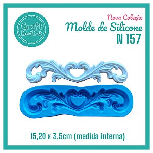 Molde de Silicone 157 - Arabesco Coração