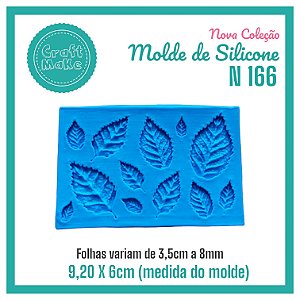 Molde de Silicone 166 - Folhas