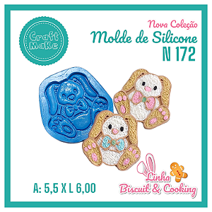 Molde de Silicone 172 - Coelho Gravata