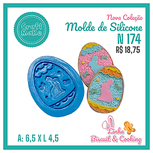 Molde de Silicone 174 - Ovo de Páscoa