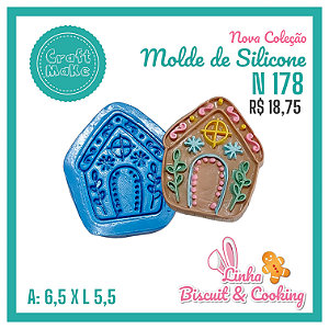 Molde de Silicone 178 - Casinha P
