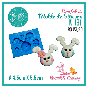 Molde de Silicone 181 - Coelho Baby