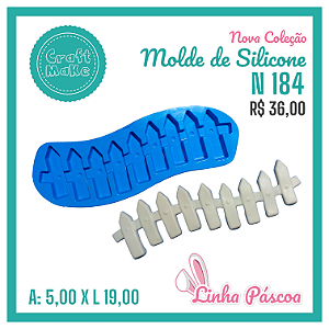 Molde de Silicone 184 - Cerca Ondulada