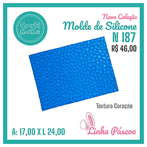 Molde de Silicone 187 - Tapete Coração