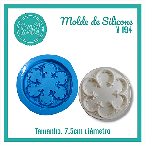 Molde de Silicone 194 - Tampa Flor