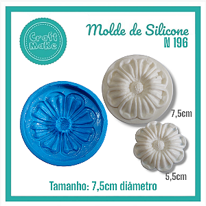 Molde de Silicone 196 - Tampa Pétalas