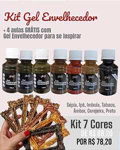 Kit Gel Envelhecedor - 7 Cores
