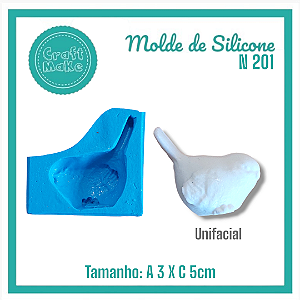 Molde de Silicone 201 - Passarinho Van Gogh