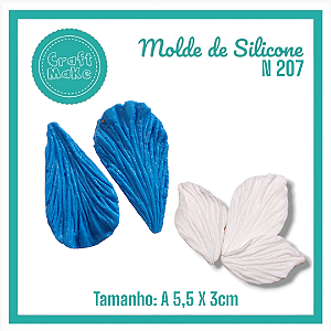 Molde de Silicone 207 - Folha Frisadora P