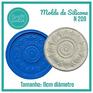Molde de Silicone 209 - Tampa G Adamascado