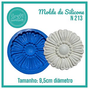 Molde de Silicone 213 - Tampa M Pérola Margarida