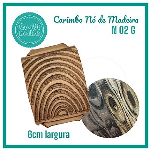 Carimbo Nó de Madeira G (6cm)