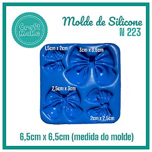 Molde de Silicone N 223 - Laço - Natal 2024
