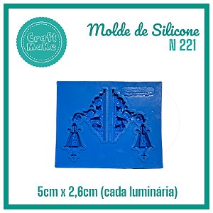 Molde de Silicone N 221 Luminárias - Natal 2024