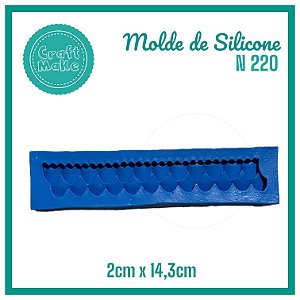 Molde de Silicone N 220 Beiral de Telhado Neve - Natal 2024