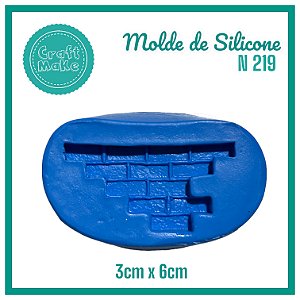 Molde de Silicone N 219 Tijolinho Muro - Natal 2024