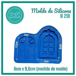 Molde de Silicone N 218 Janelas - Natal 2024