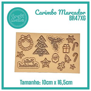 Carimbo Marcador BR47XG - Guirlanda (Natal Funcional)