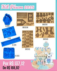 Kit Páscoa 2025 - Moldes e Carimbos