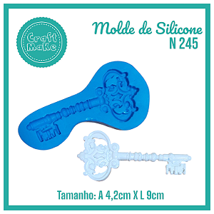 Molde de Silicone 245 - Chave Vintage