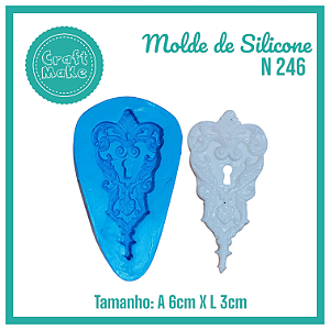 Molde de Silicone 246 - Fechadura Vintage