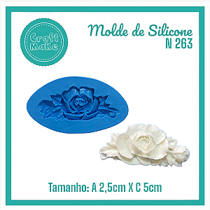 Molde de Silicone 263 -  Bauer flor P