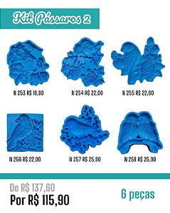 Kit Pássaros 2 - 2025 (6 itens)