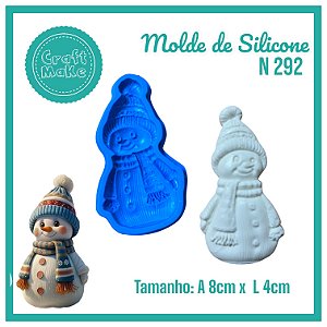 Molde de Silicone 292 - Boneco de Neve (Natal)