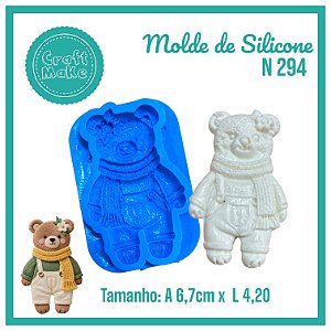 Molde de Silicone 294 - Ursinha (Natal)