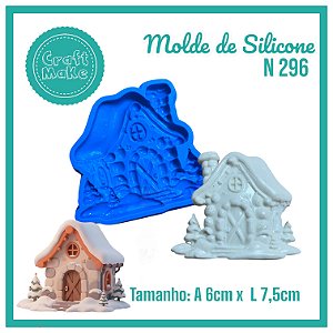 Molde de Silicone 296- Casinha Nórdica Floresta (Natal)