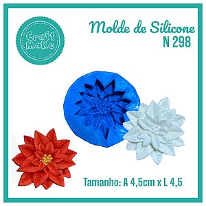 Molde de Silicone 298 - Flor de Natal (Natal)