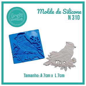 Molde de Silicone 310 - Pássarinho Primavera