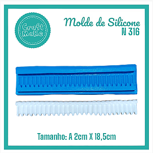 Molde de Silicone - 316 Telhado Contínuo