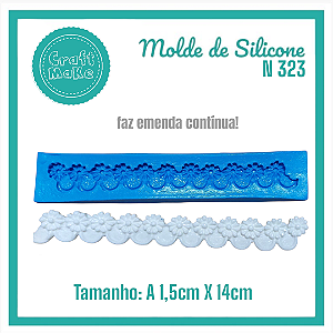 Molde de Silicone - 323 Cordão Margarida