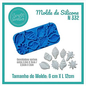 Molde de Silicone - N 332 Conchinhas - Náutico
