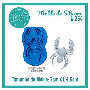 Molde de Silicone - N 334 Lagosta - Náutico