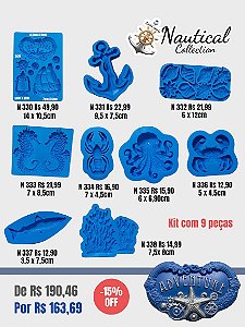 Kit Náutico (Moldes de Silicone 9 peças)