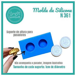Molde de Silicone - Molde 361 - Suporte p/ Puxador