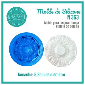 Molde de Silicone - Molde 363 - Tampa / Boleira Babado