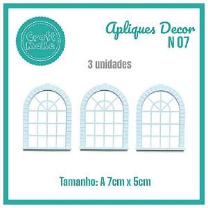 Aplique Decor - Mod 07 - Janela Romanesque