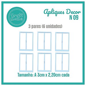 Aplique Decor - Mod 09 - Janela Simples
