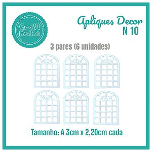 Aplique Decor - Mod 10 - Janela Romanesque P