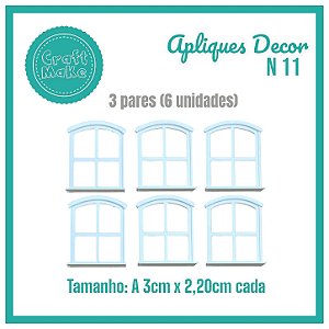 Aplique Decor - Mod 11 - Janela com Beiral P